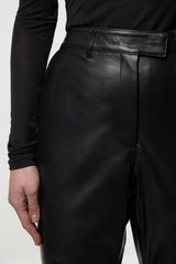 Leather Tailored Straight Leg Trouser