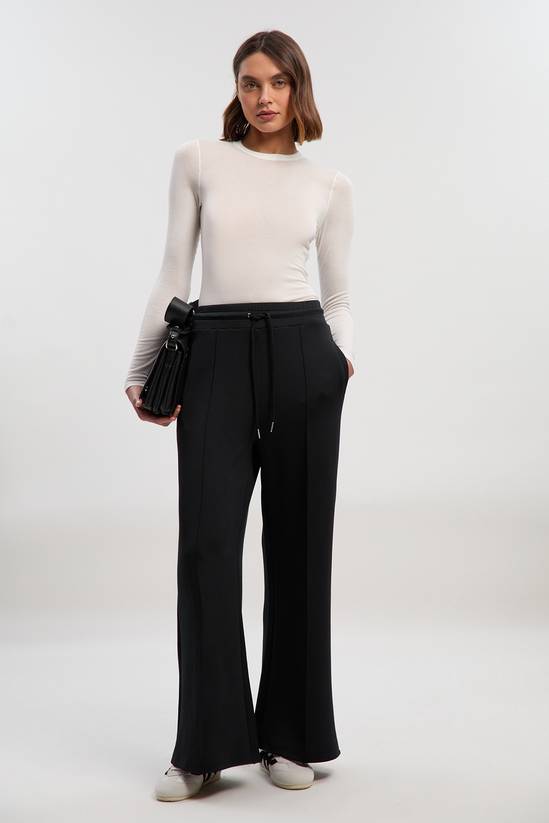 Premium Luxe Lounge Cosy Jersey Draw String Waist KM Branded Trousers