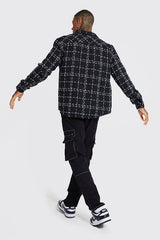 Heavyweight Textured Check Overshirt