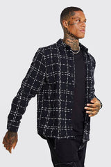 Heavyweight Textured Check Overshirt