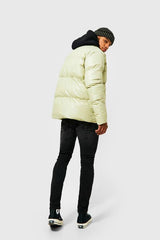 Oversized Funnel Neck Mid Puffer