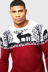 Fairisle Knitted Christmas Jumper