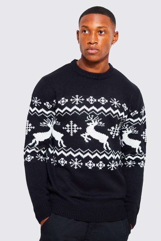 Reindeer Fairisle Christmas Jumper