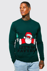 Lets Get Wavy Baby Christmas Jumper
