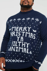 Plus Ya Filthy Animal Christmas Jumper