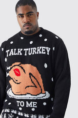 Plus Talk Turkey To Me Christmas Jumper