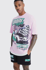 Oversized Homme Racing Faux Layer Set