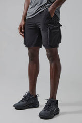 Man Active Lightweight 2 Pack 5inch Cargo Gym Short