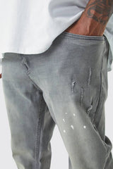 Plus Skinny Stretch Stacked Tinted Jeans