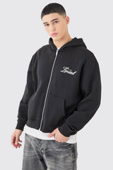 Limited Boxy Fit Zip Through Hoodie