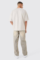 Baggy Rigid Tinted Washed Denim Jeans