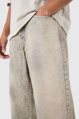 Baggy Rigid Tinted Washed Denim Jeans