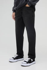 Straight Rigid Jeans In Charcoal