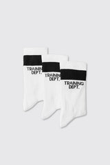 Training Dept Cushioned Crew 3 Pack Socks
