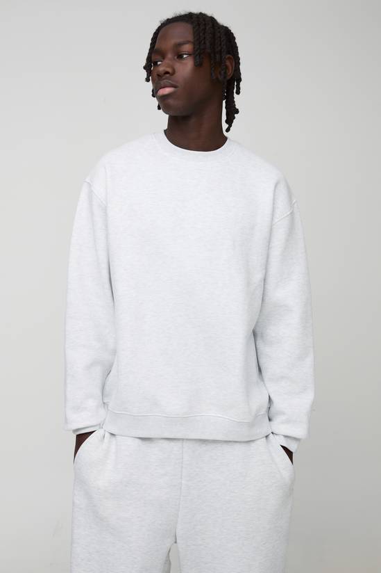 Basic Oversized Crew Neck Sweatshirt