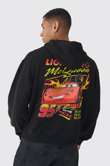 Oversized Pixar Cars License Print Hoodie