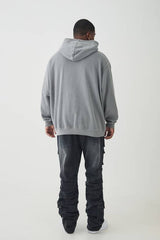 Plus Stacked Multi Cargo Pocket Flared Jeans