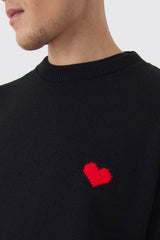 Oversized Boxy Heart Jumper