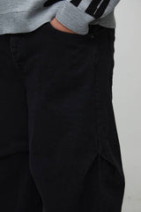 Plus Baggy Ruched Detail Jeans