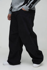 Plus Baggy Ruched Detail Jeans