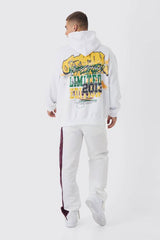 Regular Fit Large Scale Official 2013 Sports Graphic Hoodie
