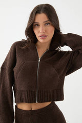 Boucle Knitted Hoodie and Trouser Co Ord