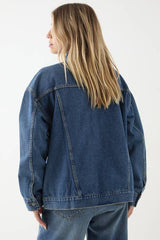 Vintage Wash Oversized Denim Jacket