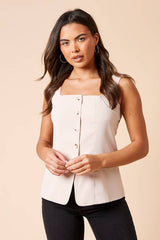 Longline Button Through Waistcoat