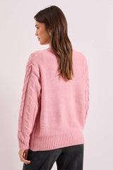 Cable Knit Crew Neck Jumper