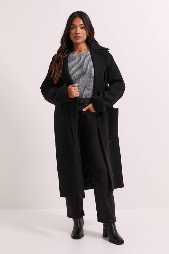 Petite Pocket Detail Coat