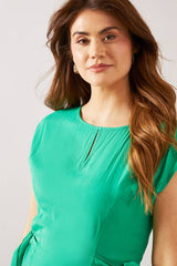 Viscose Tie Waist Midaxi Dress