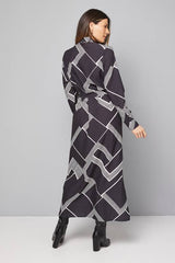 Stripe Button Through Midi Shirt Dress