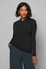 Wrap Neck Jersey Top