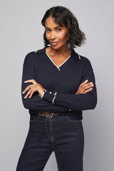 Tipped Collar Jumper