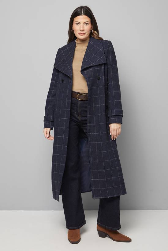 Oversized Collar Maxi Coat