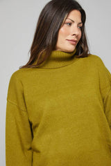 Roll Neck Button Cuff Jumper