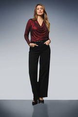 Hotfix Jersey Cowl Back Top