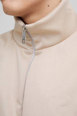 Extreme Oversized Boxy Scuba Zip Through Jacket