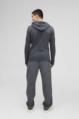 Regular Fit Brushed Knit Hoodie