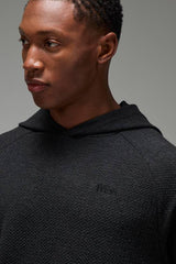 Man Sport Textured Double Knit Hoodie
