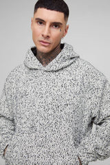 Tall Boucle Boxy Oversized Hoodie
