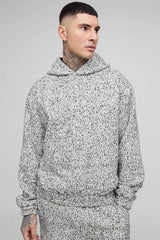 Tall Boucle Boxy Oversized Hoodie