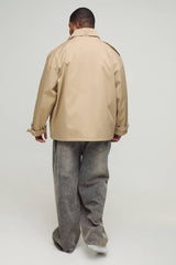 Plus Oversized Boxy Cargo Trench Coat