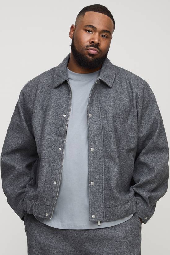 Plus Boxy Oversized Harrington Bomber