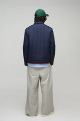 Regular Fit Quilted Applique Harrington Jacket