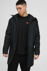 Regular Fit Longline Shower Resistant Mac Jacket