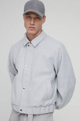 Boxy Melton Harrington Jacket
