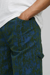 Relaxed Carpenter Flocked Denim Jeans