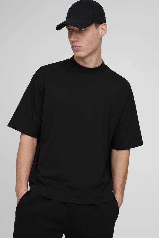 Oversized Boxy BM Signature Extended Neck T-shirt