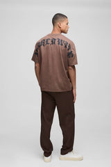 Straight Fit Technical Pleat Elasticated Waist Trouser
